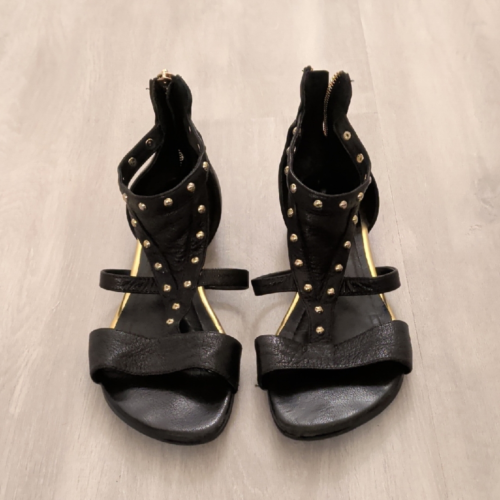 Black Studded Women's Sandals